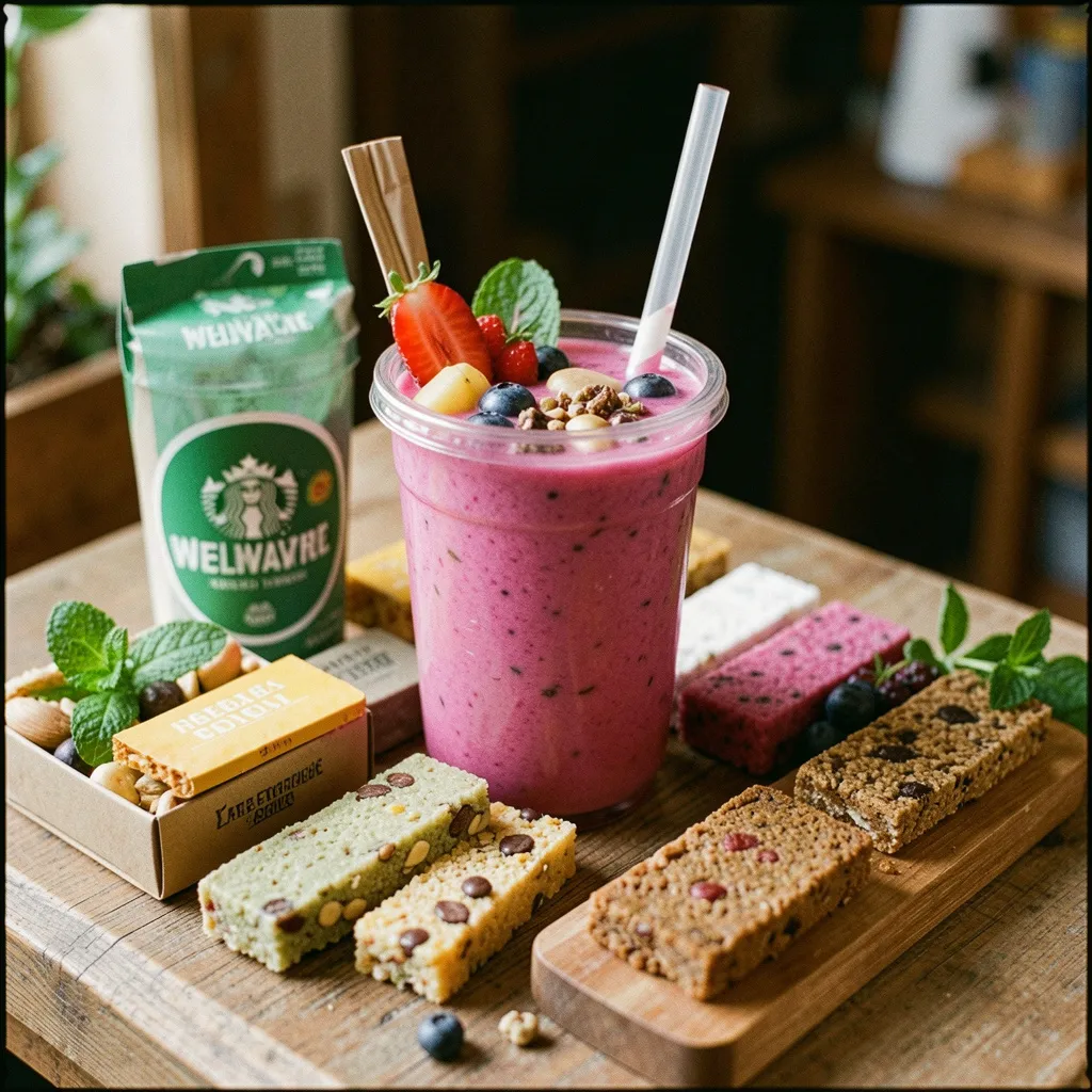 Measuring tools near blended drink station